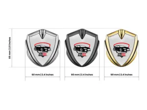 Badge Self Adhesive Luxury Design Shiny Metal